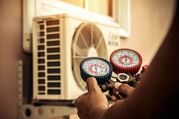 Professional Hvac technician working in Nine Mile Falls, WA